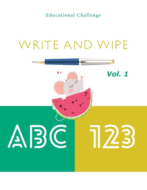 Homeschooling Workbooks Write and Wipe ABC 123 Activity Book & Reuse