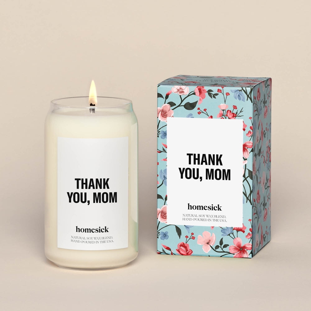 Homesick Hand-Poured Soy Wax Scented Candle - Thank You, Mom 13.75oz