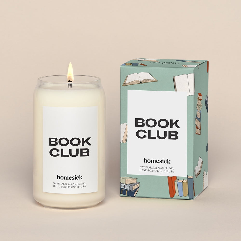 Cozy Amber Book Club Scented Soy Jar Candle