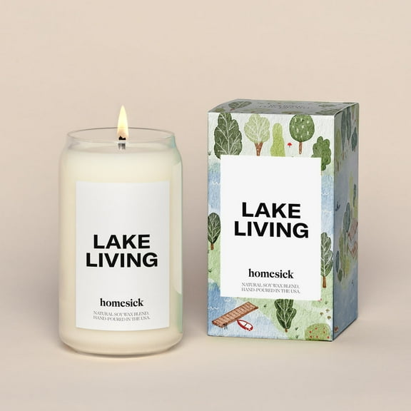 Homesick Premium Scented Candle, Lake Living