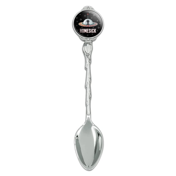 Homesick UFO Alien Funny Novelty Collectible Demitasse Tea Coffee Spoon