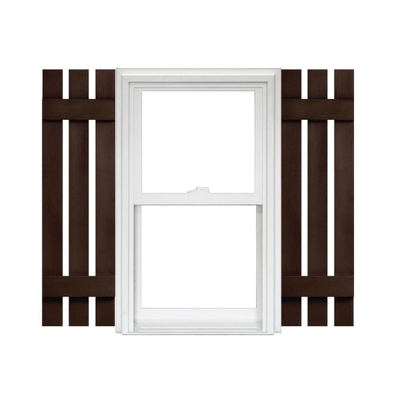 Homeside 3 Board and Batten Split Vinyl Shutter (1 Pair)