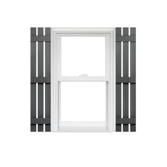 Homeside 3 Board and Batten Split Vinyl Shutters (1 Pair)