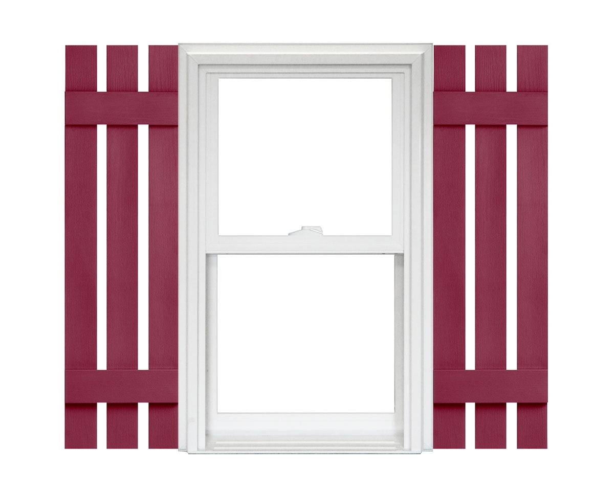 Homeside 3 Board and Batten Split Vinyl Shutter (1 Pair) - Walmart.com