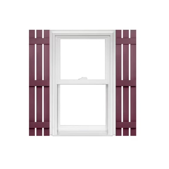 Homeside 3 Board and Batten Split Vinyl Shutters (1 Pair)