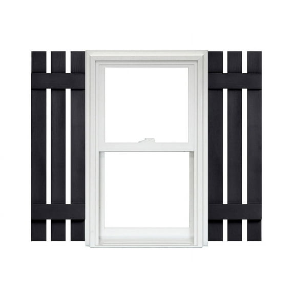 Homeside 3 Board and Batten Split Vinyl Shutter (1 Pair)