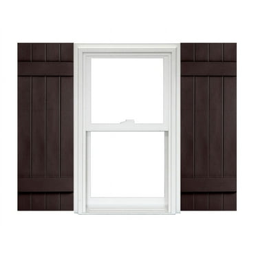 Homeside 4 Board and Batten Joined Vinyl Shutters (1 Pair) In Stock Now