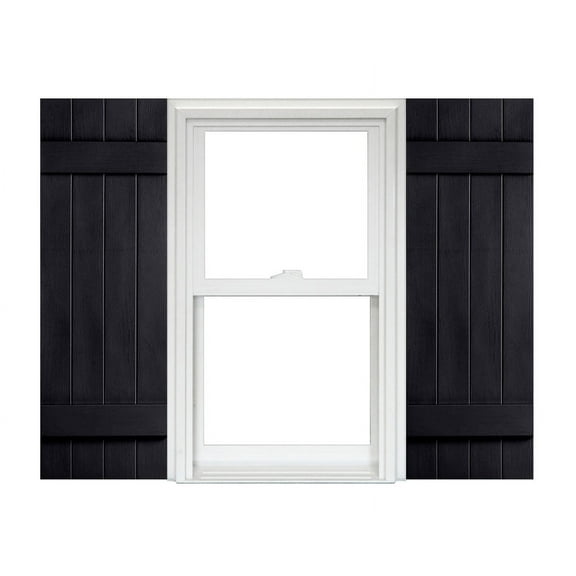 Homeside 4 Board and Batten Joined Vinyl Shutters (1 Pair)
