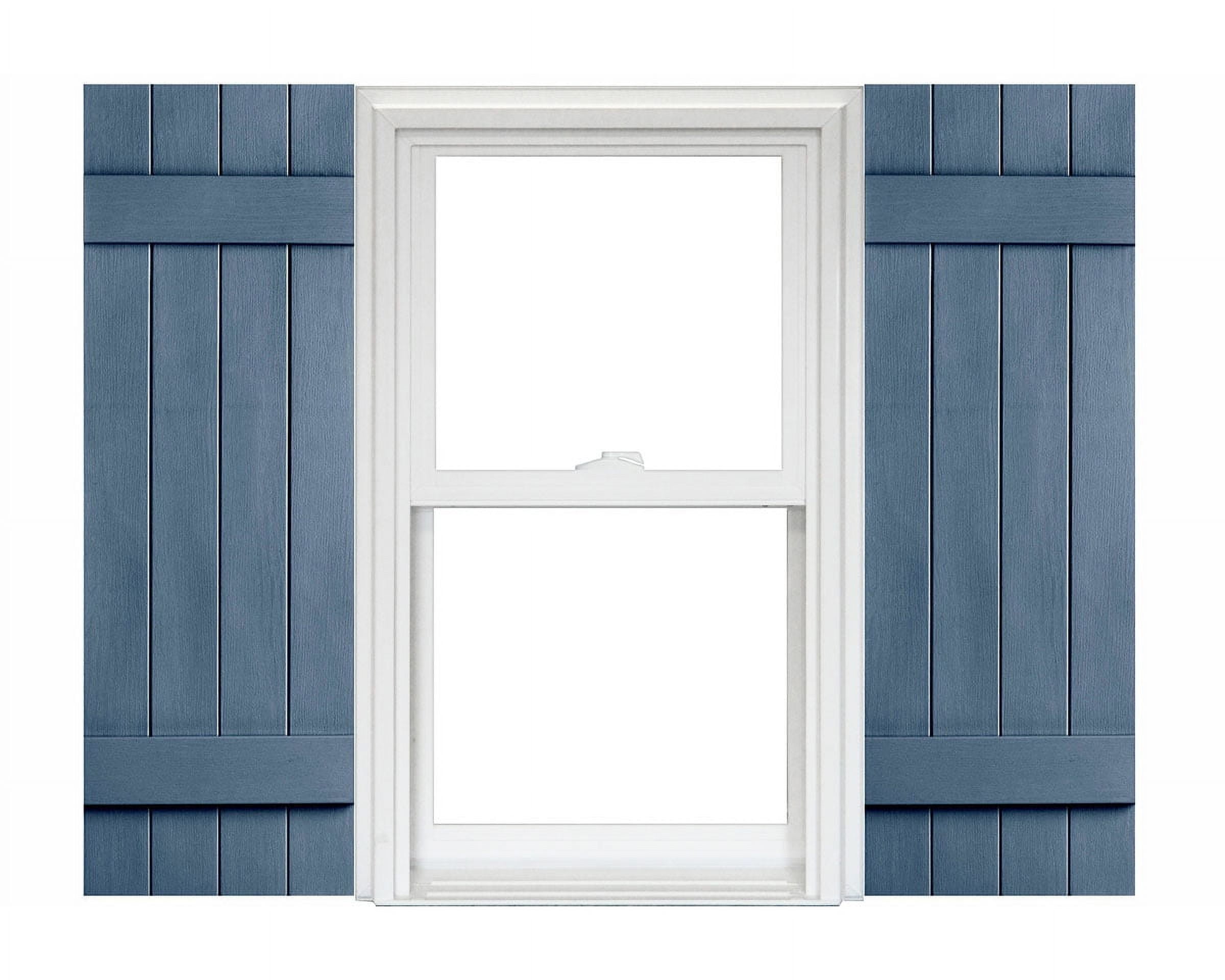 Indigo Blue 60" Vinyl Board and Batten Shutters