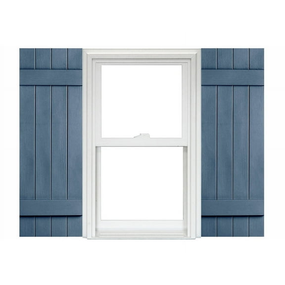 Homeside 4 Board and Batten Joined Vinyl Shutters (1 Pair)