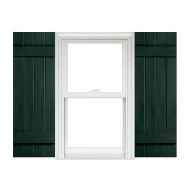 Homeside 4 Board and Batten Joined Vinyl Shutters (1 Pair) In Stock Now
