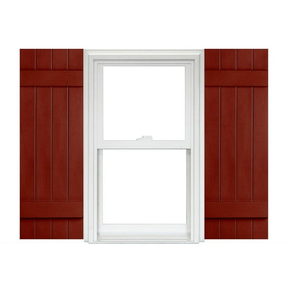 Homeside 4 Board and Batten Joined Vinyl Shutters (1 Pair) In Stock Now