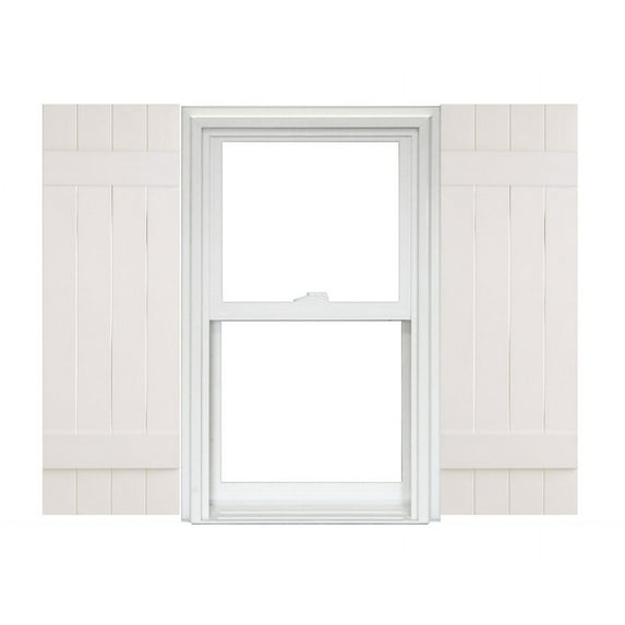Homeside 4 Board and Batten Joined Vinyl Shutters (1 Pair)