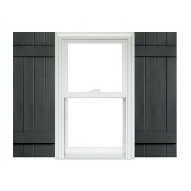 Homeside 4 Board and Batten Joined Vinyl Shutters (1 Pair) In Stock Now