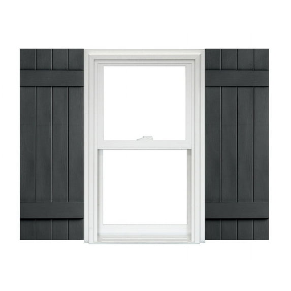 Homeside 4 Board and Batten Joined Vinyl Shutters (1 Pair) In Stock Now