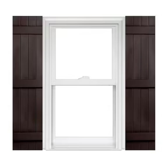 Homeside 4 Board and Batten Joined Vinyl Shutters (1 Pair)