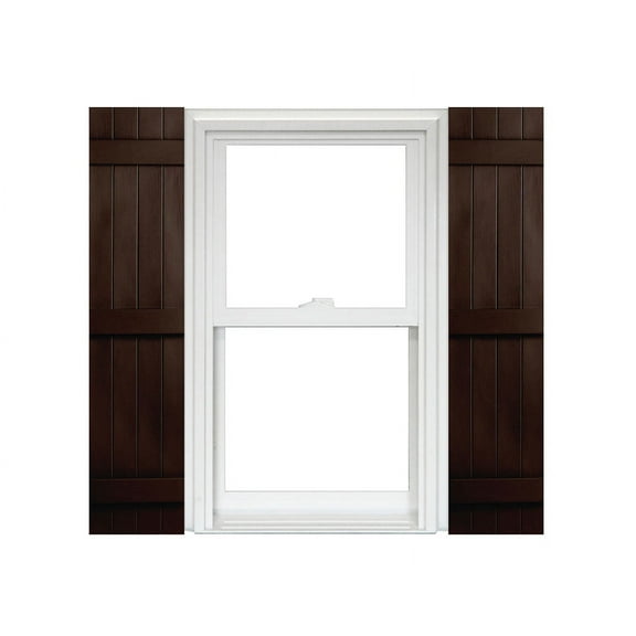 Homeside 4 Board and Batten Joined Vinyl Shutters (1 Pair)