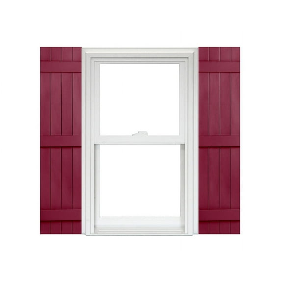 Homeside 4 Board and Batten Joined Vinyl Shutters (1 Pair)