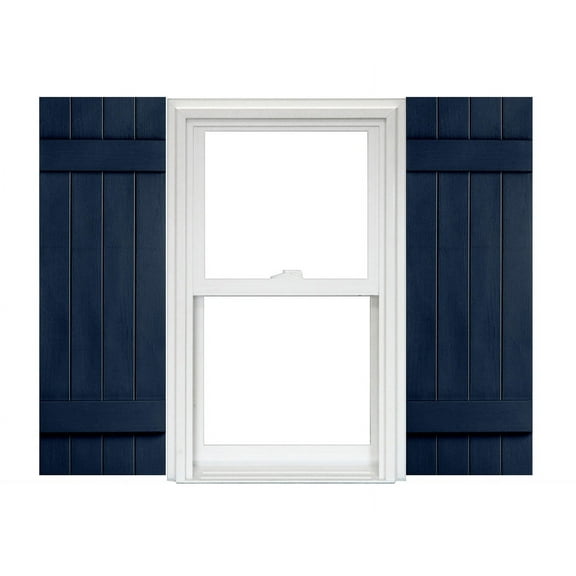 Homeside 4 Board and Batten Joined Vinyl Shutters (1 Pair)