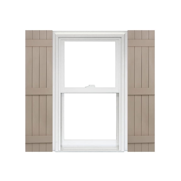 Homeside 4 Board and Batten Joined Vinyl Shutters (1 Pair)