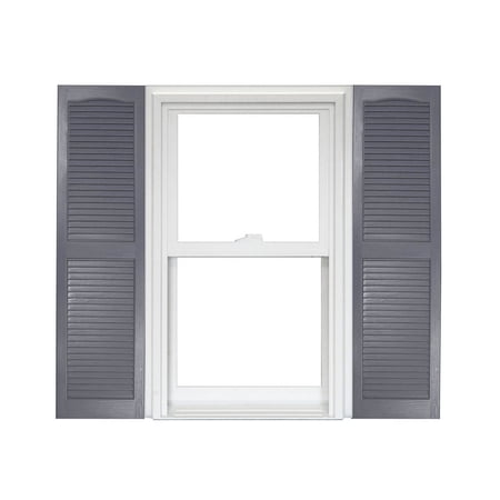 Homeside Open Louver Vinyl Shutters (1 Pair)