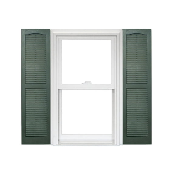 Homeside Open Louver Vinyl Shutters (1 Pair)
