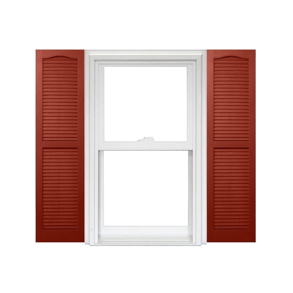 Homeside Open Louver Vinyl Shutters (1 Pair)