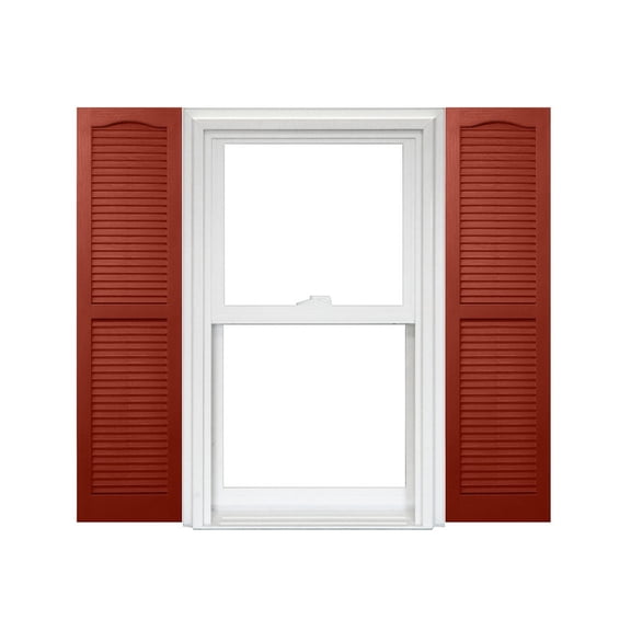 Homeside Open Louver Vinyl Shutters (1 Pair)