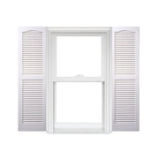 Homeside Open Louver Vinyl Shutters 1 Pair