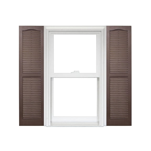 Homeside Open Louver Vinyl Shutters (1 Pair)