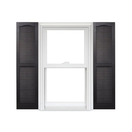 Homeside Open Louver Vinyl Shutters (1 Pair)