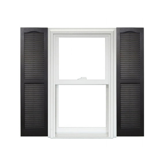 Homeside Open Louver Vinyl Shutters (1 Pair)