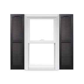 Homeside Open Louver Vinyl Shutters (1 Pair)