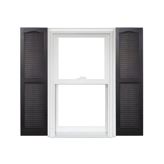 Homeside Open Louver Vinyl Shutters (1 Pair)