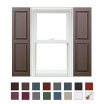 Homeside Raised Panel Vinyl Shutters (1 Pair) In Stock Now