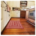 thumbnail image 1 of Homespice 22x72 Red Runner Braided Rug. Apple Pie Red Jute Rug. Uses- Entryway Rugs, Kitchen Rugs, Bathroom Rugs, Hallways Runner Rug. Reversible, Rustic, Country, Primitive, Farmhouse Decor Rug, 1 of 8
