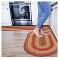 thumbnail image 1 of Homespice 2x3 Cider Barn Red Braided Rug - Perfect Rustic Decor for Kitchen and Country Entryway, 1 of 8