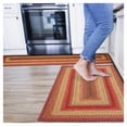 thumbnail image 1 of Homespice 2x3 Red Braided Rug. Cider Barn Red Jute Rug. Uses- Kitchen Rugs, Entryway Rugs, Bathroom Rugs. Reversible, Rustic, Country, Primitive, Farmhouse Decor Rug, 1 of 8