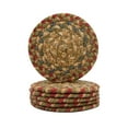 thumbnail image 1 of Homespice Azalea 4" ( Set of 6 ) Red Coaster Primitive Handmade Woven Coasters for Table Protection, Heat-Resistant, Reversible, Primitive Coasters, for Room Decor, Bar & Party, 1 of 5