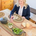 thumbnail image 1 of Homespice - Azalea Jute Table Runners 36 Inches Long, a Textured Table Runner to Use as a Dinner Table Runner - Durable, Tightly Stitched, and Lays Flat - Hand Braided Oval Table Runner, 11x36 Inches, 1 of 9