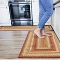 thumbnail image 1 of Homespice Barcelona 22x72" Red Braided Runner Rug, Washable Rug for Hallways, Kitchen, Doorway and Bathroom, 1 of 9