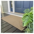 thumbnail image 1 of Homespice Biscuit Minimalist Rug, Braided Neutral Outdoor Rug to Use as a Solid Entry Way Rug Mudproof, Waterproof, and Stain Resistant Reversible and Easy to Clean Beige Rug, 27x45 Inches, 1 of 8