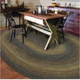 thumbnail image 1 of Homespice Black Forest Washable 5x8' Rug For Living Room, Bedroom Rug and Dining Room, Indoor-Outdoor Patio Rug Pet Friendly. Decor Style- Farmhouse Rug, Rustic, Country, Black Braided Rug, 1 of 9