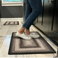 thumbnail image 1 of Homespice Black Mist Braided Runner Rug for Perfect Rustic Decor, Ideal as Long Kitchen Rugs Runner - Waterproof, Stain Proof, and Reversible - Primetime Style Kitchen Floor Runner, 22x72 Inches, 1 of 9
