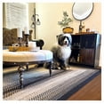 thumbnail image 1 of Homespice Black Mist Primitive Braided Rugs, Perfect as Large Rugs for Living Room and Outdoor Rugs for Patio and Deck - Waterproof, Stain Resistant, and UV Treated - Outdoor Porch Rug, 6x9 Feet, 1 of 8