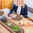 thumbnail image 1 of Homespice - Chester Thick Table Runner, an Oval Hand Braided Runner of Premium Jute Fibers to Use as Wide Table Runners on the Dining Table - No Gaps or Unfinished Edges - Multicolor, 11x36 Inches, 1 of 8