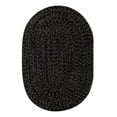 thumbnail image 1 of Homespice Decor 5' x 8' Oval Black Ultra Durable Braided Rug, 1 of 4