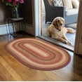 thumbnail image 1 of Homespice Gingerbread Jute 2x3' Brown Braided Rug, Oval Rug, Entryway Rug, Kitchen Rug, Bathroom Rug, 1 of 8