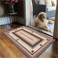 thumbnail image 1 of Homespice Gloucester Jute Braided Rug 20x30in Rect Black-Tan-Red Natural Jute Rug. Uses- Indoor Entryway Rug, Kitchen Rug, Bedroom Doorway Reversible, Rustic, Country, Primitive, Farmhouse Decor, 1 of 8