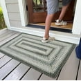 thumbnail image 1 of Homespice Graphite Outdoor Front Porch Rug 20x30 White and Gray Rug an Ideal Rustic Entry Mat and Washable Kitchen Rug, 1 of 9